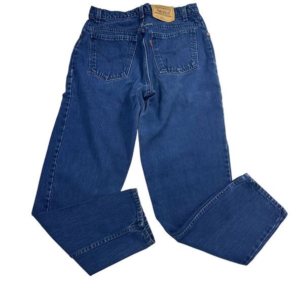 VTG Levis 15951 Womens Relaxed Fit‎ Orange Label Jeans Sz 12 Med Blue Denim USA - Picture 1 of 10